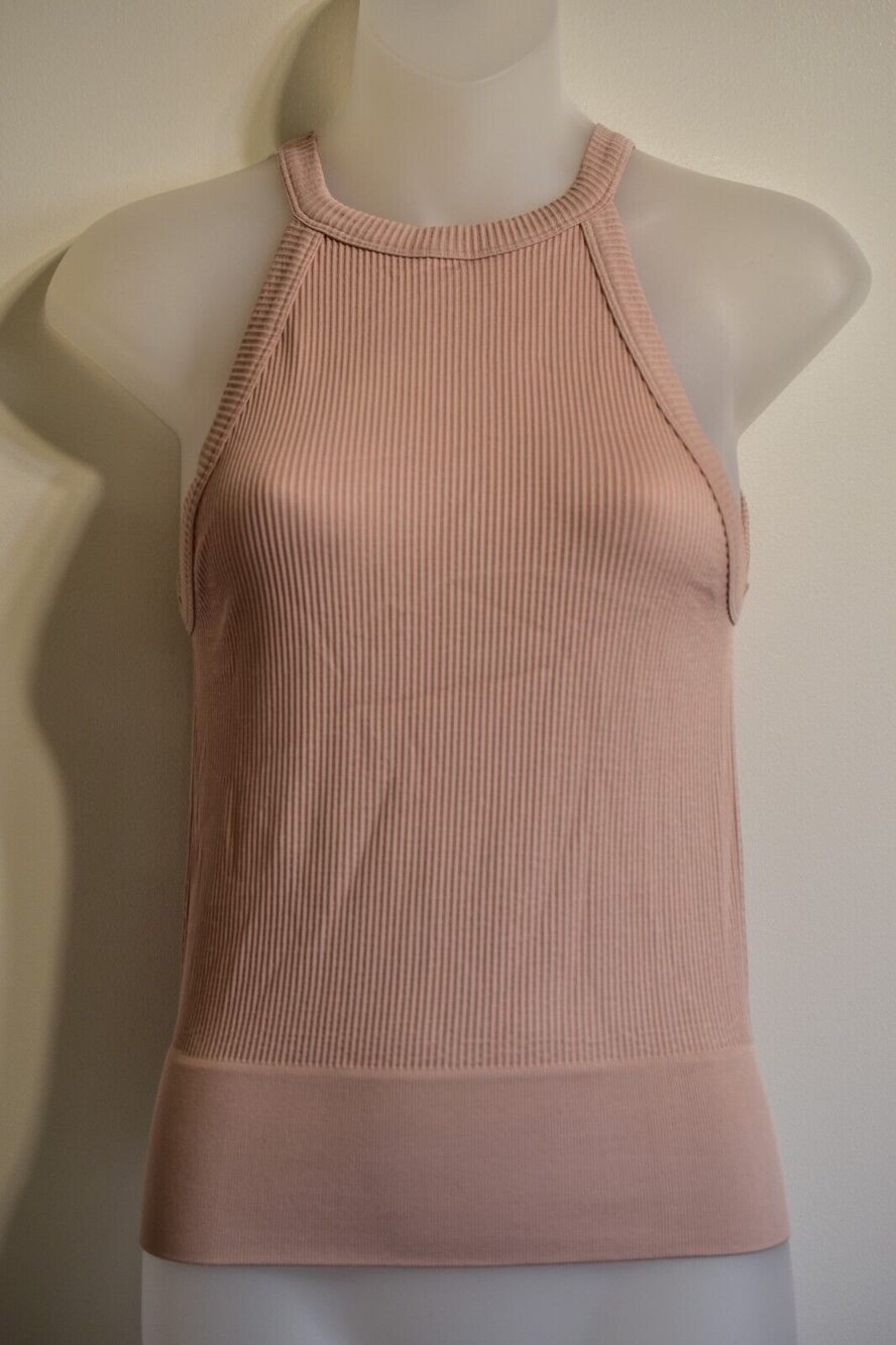 Intimately Free People M/L Tank Top Ribbed High Neck Sleeveless Stretchy